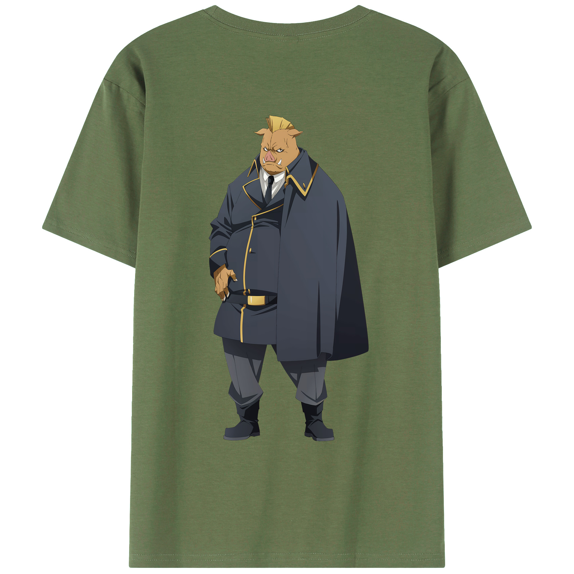 （画像用） 転スラ Regarding Reincarnated to Slime 綿100％ メンズ半袖Tシャツ（バックプリント） 通気性